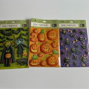NWT Tim Coffey Grand Adhesions by K & Company Halloween 3D Sticker Bundle
